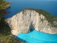 Grécko Zakynthos, pláž Navagio